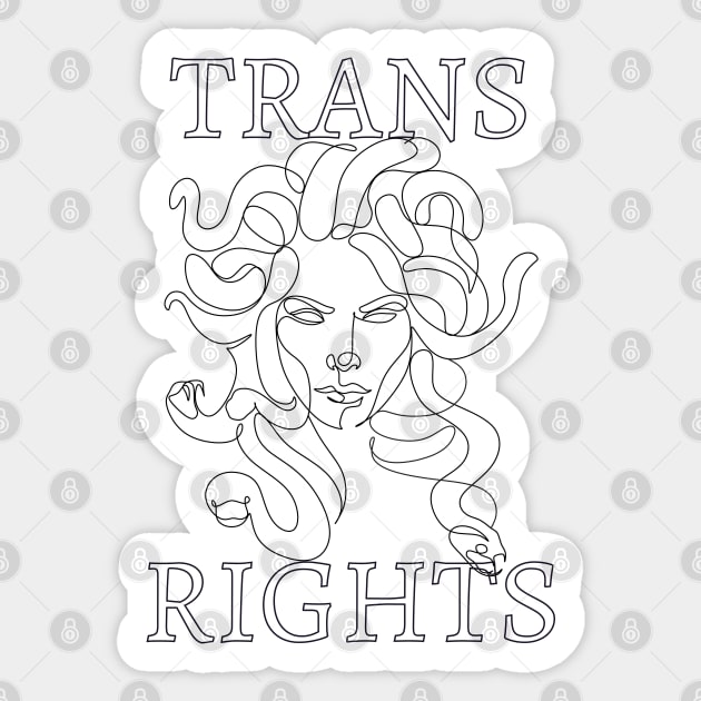 trans rights medusa Sticker by goblinbabe